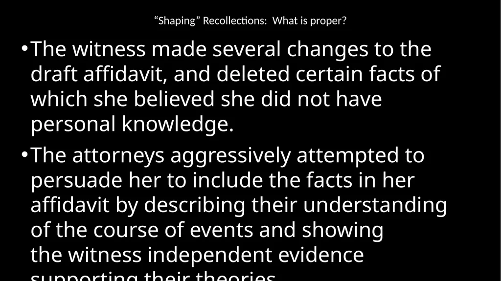 Ethical Issues in Preparing and Questioning - slide 47 of 73