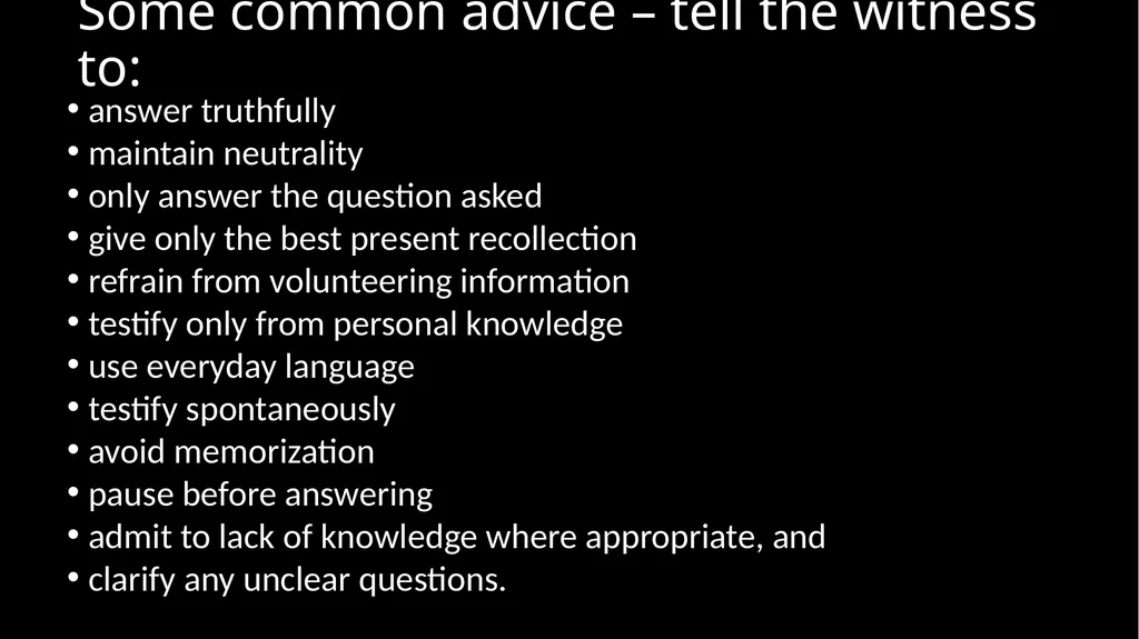 Ethical Issues in Preparing and Questioning - slide 8 of 73