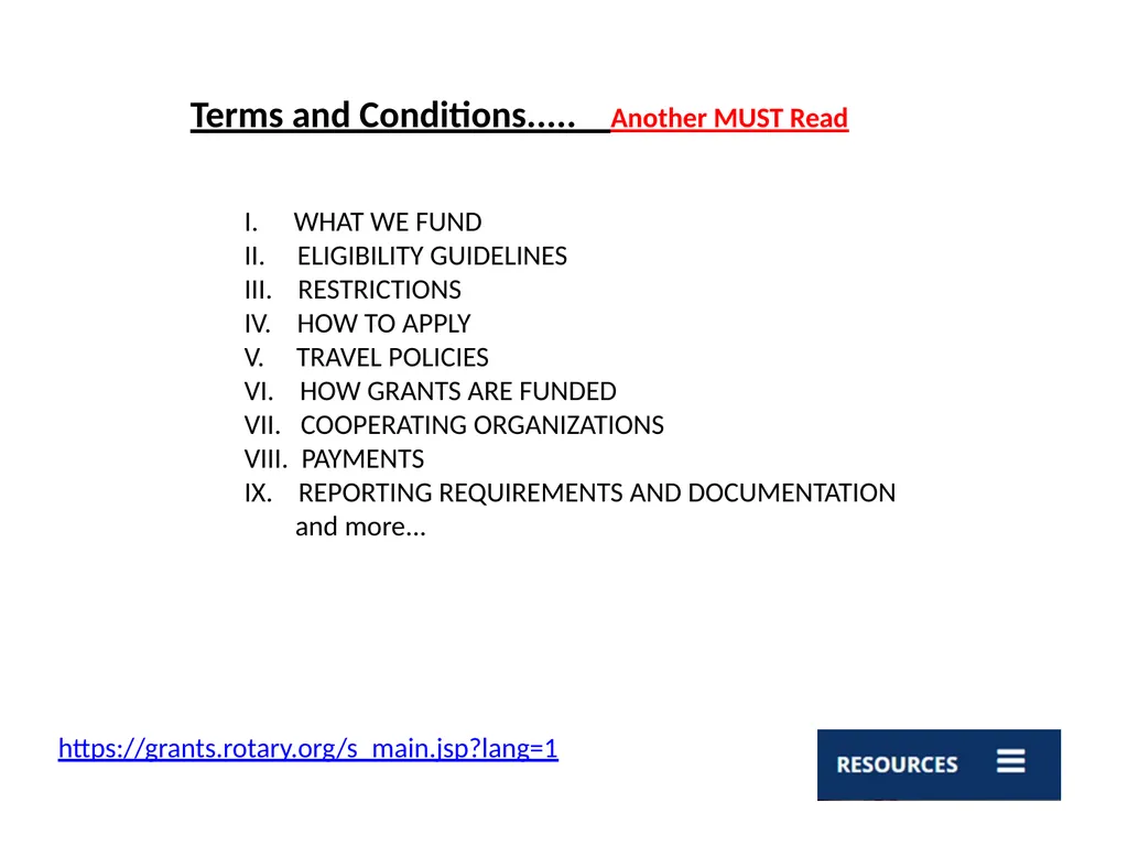 Global Grants Training District 5470 2022 Road map - slide 19 of 25