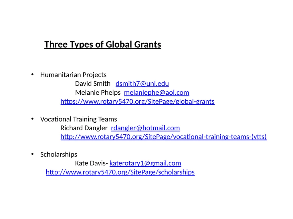 Global Grants Training District 5470 2022 Road map - slide 3 of 25