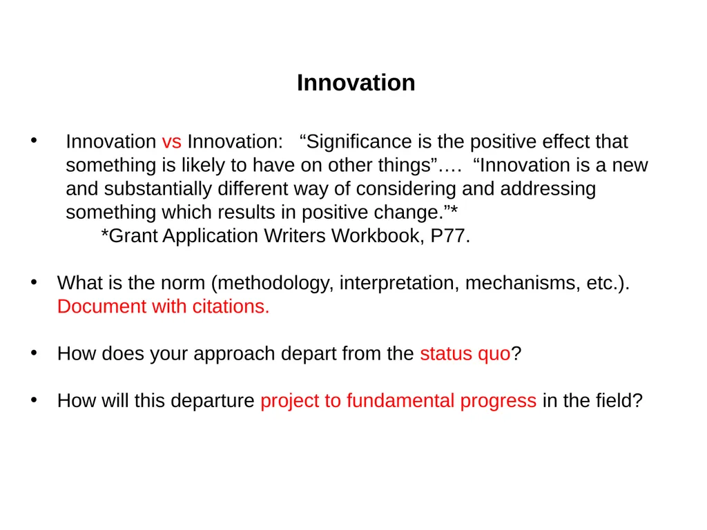 NIH Grant Proposal Preparation: R01, R21, R03, K - slide 20 of 36