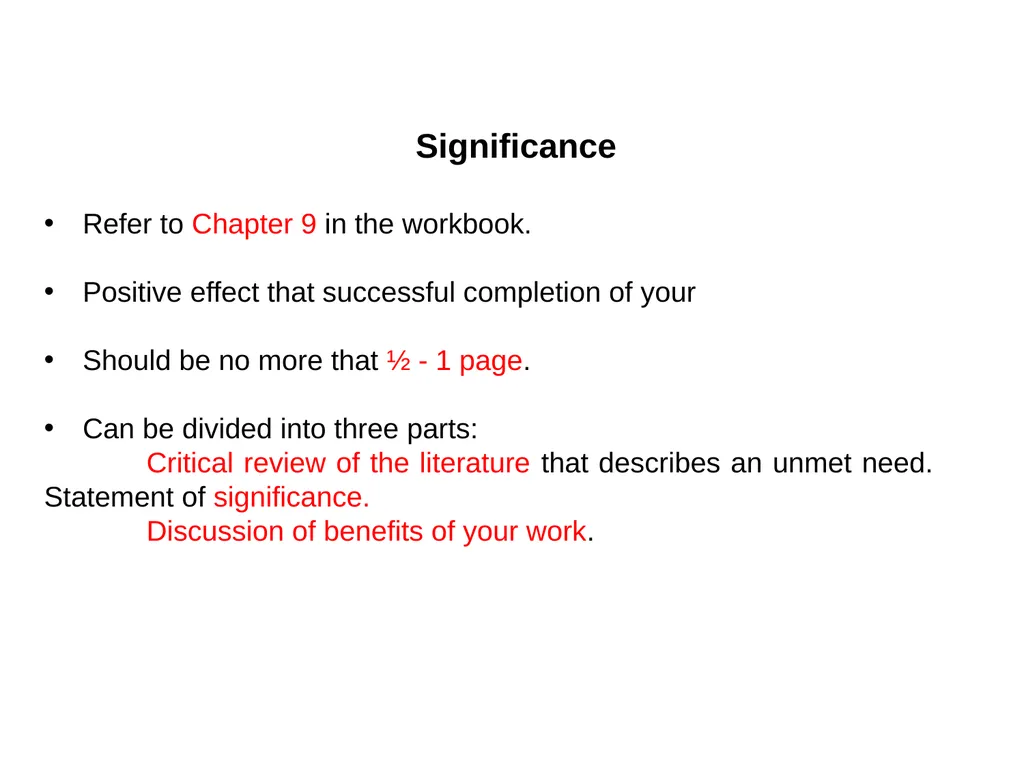 NIH Grant Proposal Preparation: R01, R21, R03, K - slide 19 of 36
