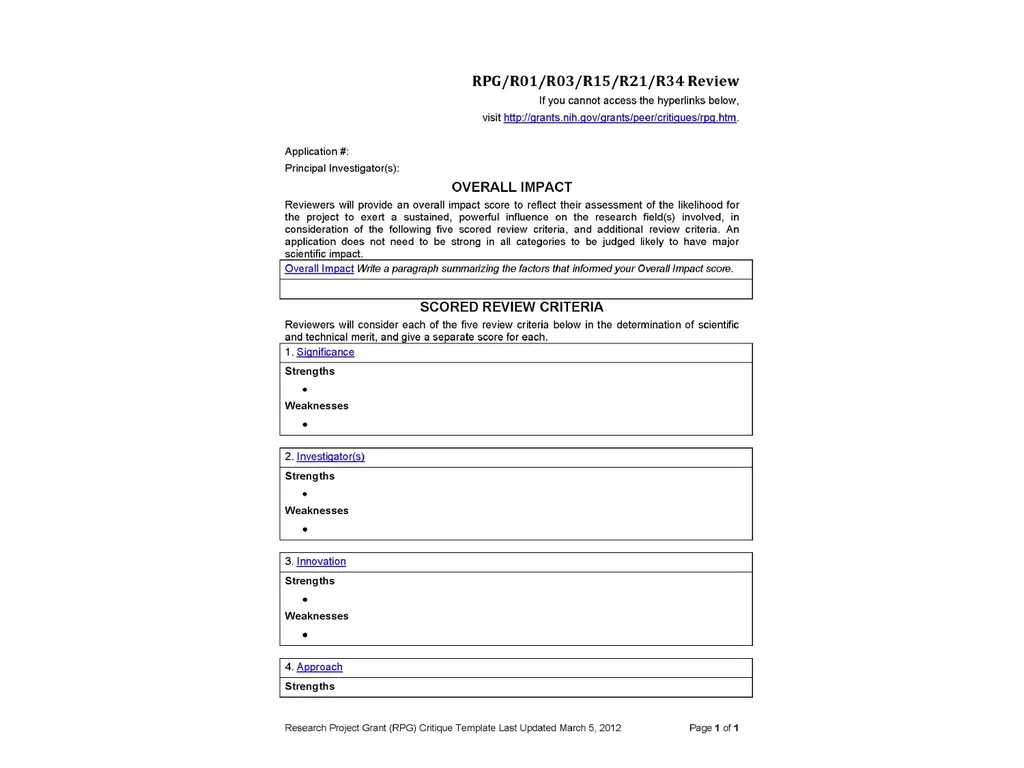 NIH Grant Proposal Preparation: R01, R21, R03, K - slide 25 of 36