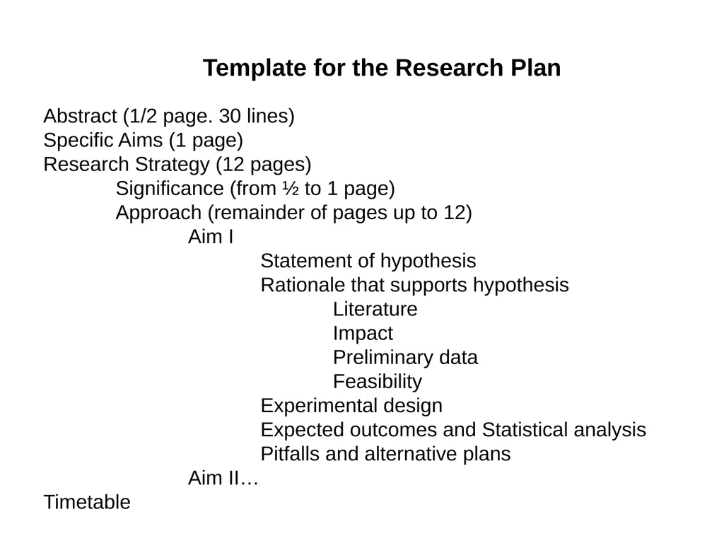 NIH Grant Proposal Preparation: R01, R21, R03, K - slide 9 of 36