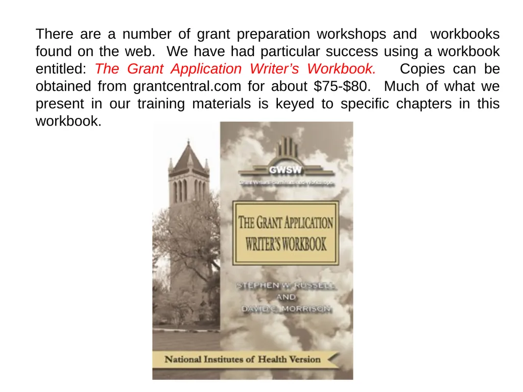 NIH Grant Proposal Preparation: R01, R21, R03, K - slide 7 of 36