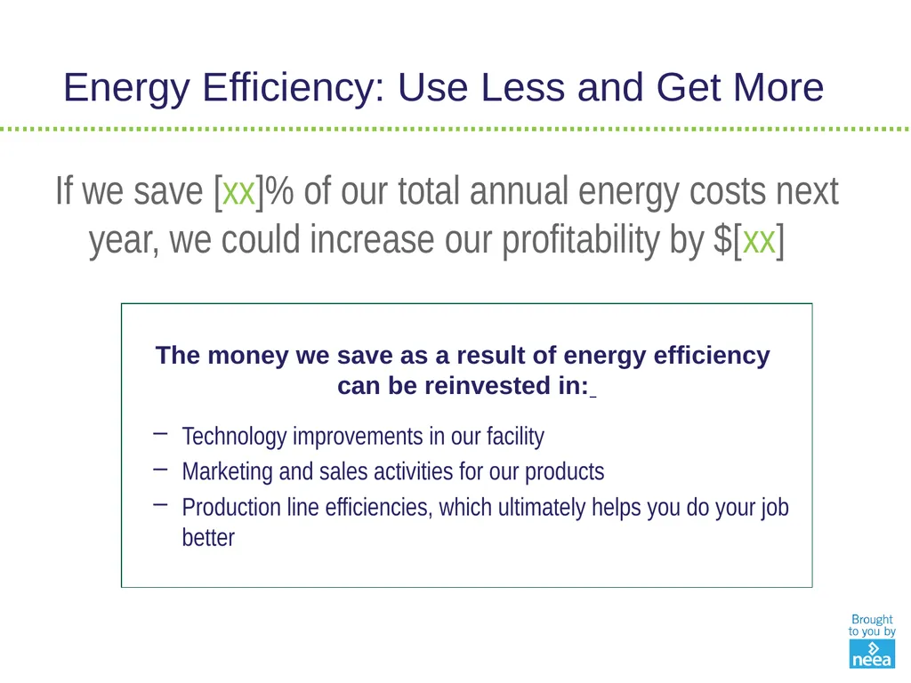 NORTHWEST ENERGY EFFICIENCY ALLIANCE Continuous - slide 19 of 33