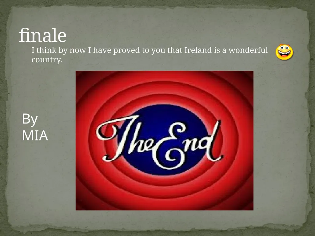 Ireland IRELAND The capital of Ireland is Dublin. - slide 13 of 13