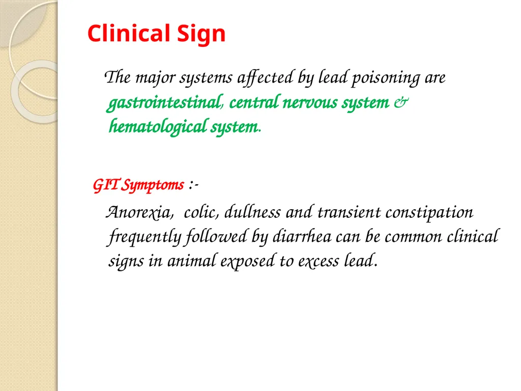 Heavy Metal Toxicity (Lead) Presented by:- - slide 10 of 14