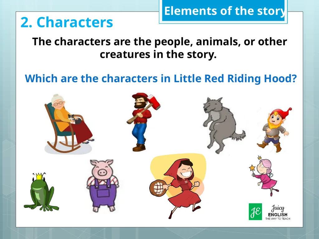 Introduction to classic tales 1 First Grade Unit 2 - slide 5 of 8