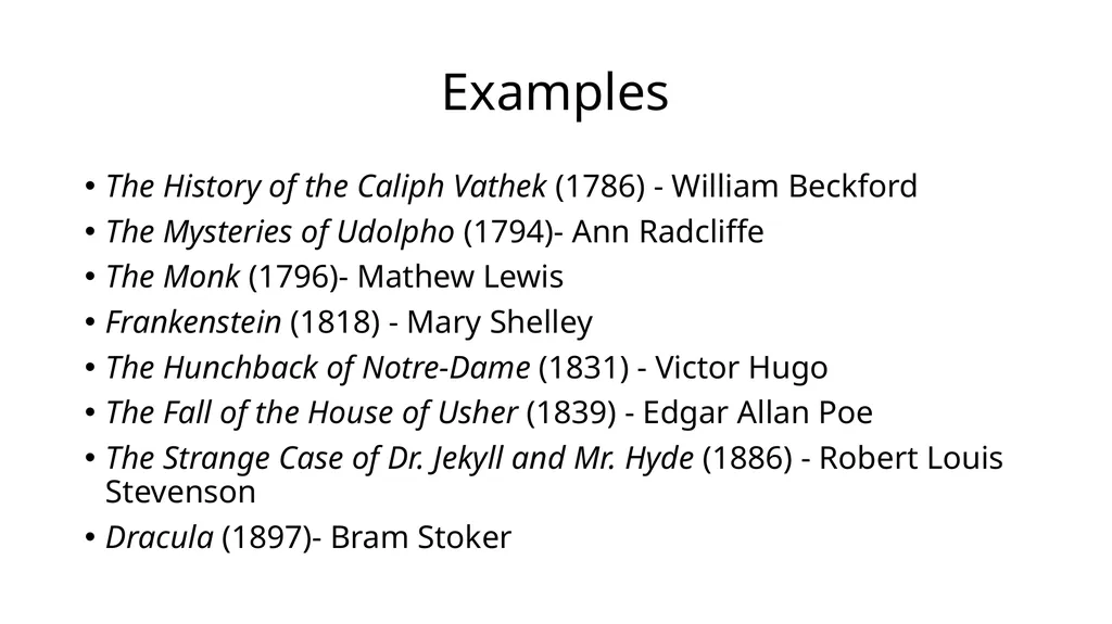 Gothic Fiction - Seema C ‘Gothic’ refers to ornate - slide 7 of 7