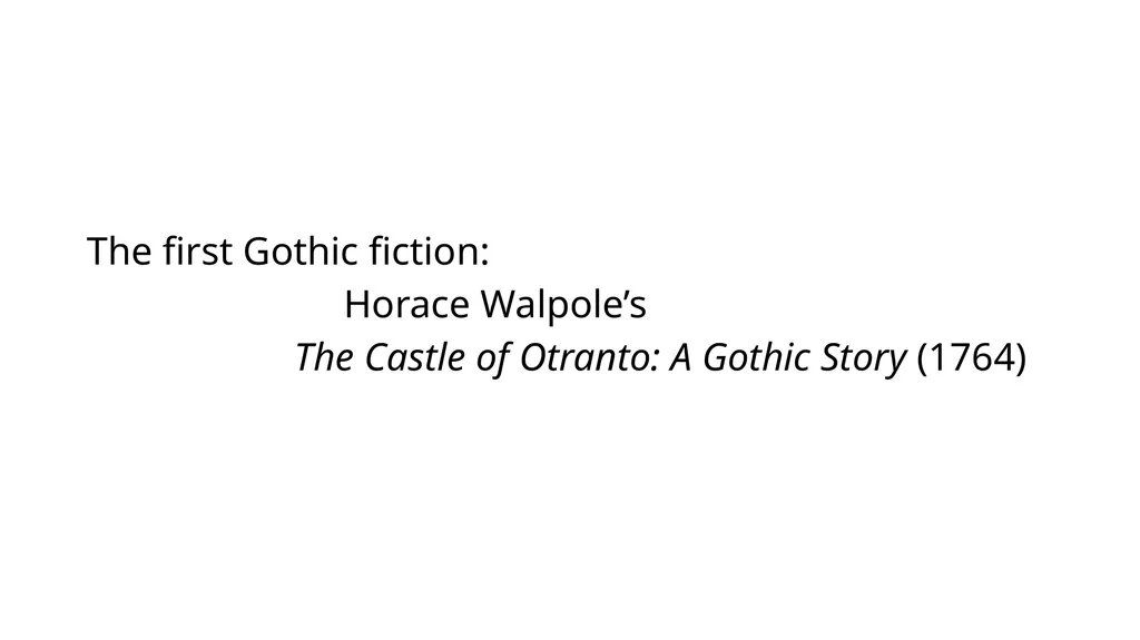 Gothic Fiction - Seema C ‘Gothic’ refers to ornate - slide 3 of 7