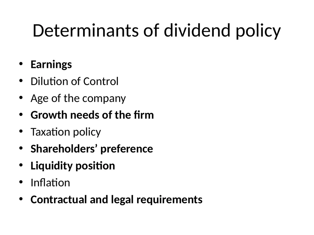 DIVIDEND DECISION DIVIDEND POLICY DIVIDEND AND - slide 8 of 28