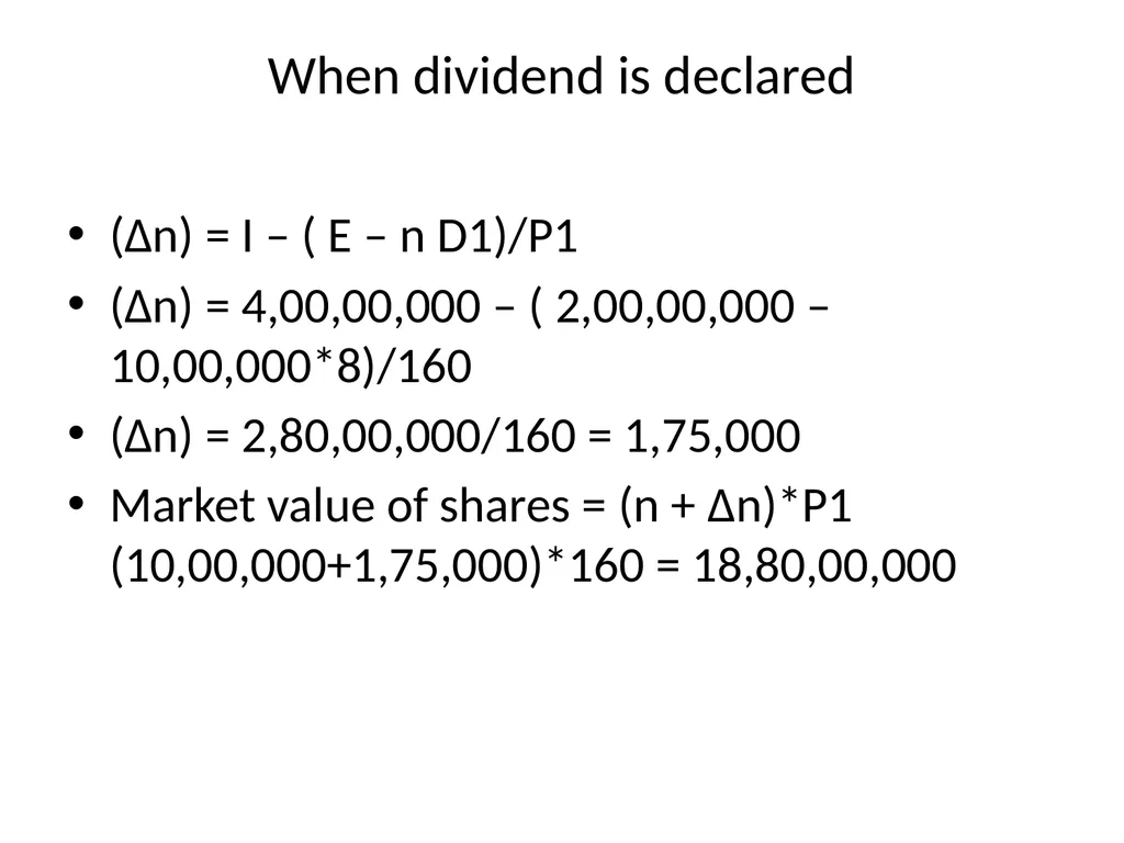DIVIDEND DECISION DIVIDEND POLICY DIVIDEND AND - slide 28 of 28