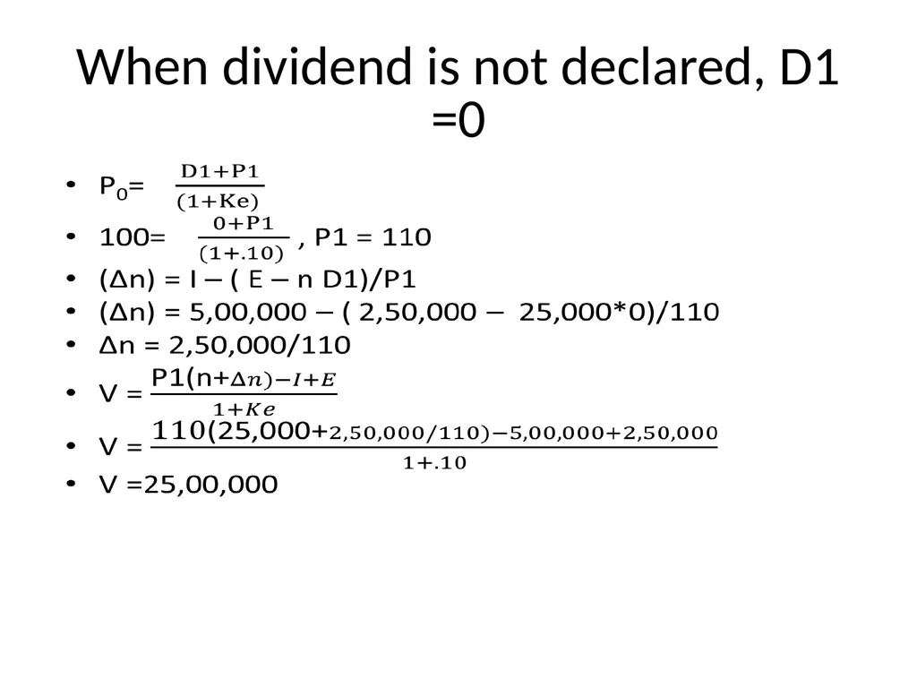 DIVIDEND DECISION DIVIDEND POLICY DIVIDEND AND - slide 25 of 28