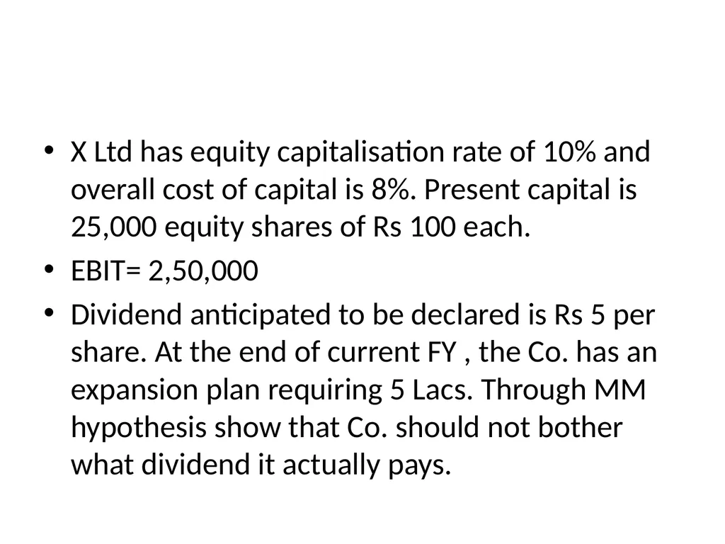 DIVIDEND DECISION DIVIDEND POLICY DIVIDEND AND - slide 23 of 28