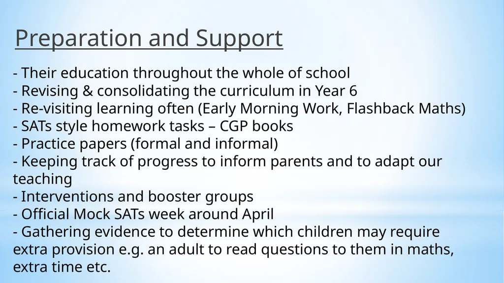 Welcome to our Y6 SATs Information Evening! 1) - slide 3 of 25