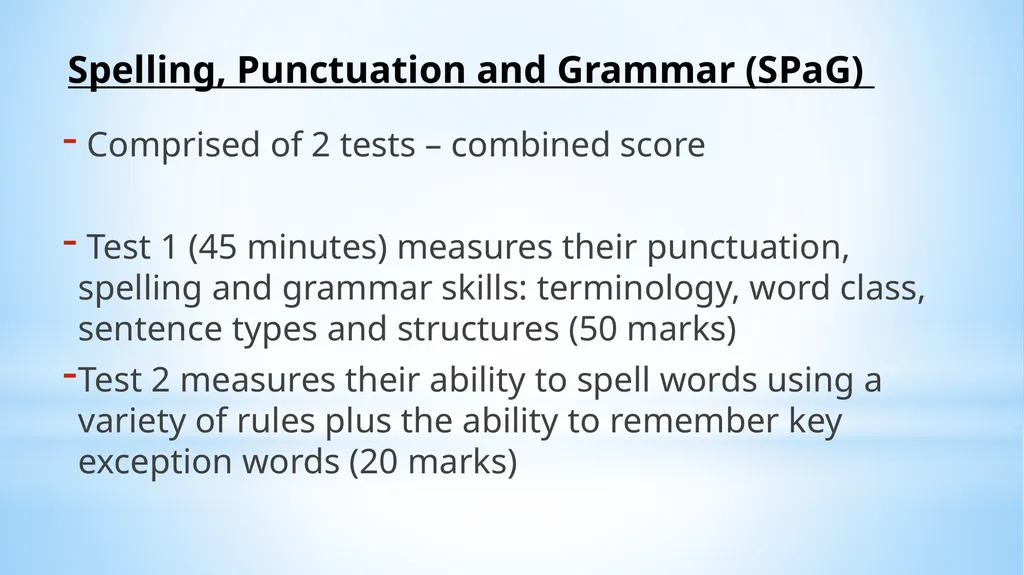 Welcome to our Y6 SATs Information Evening! 1) - slide 10 of 25