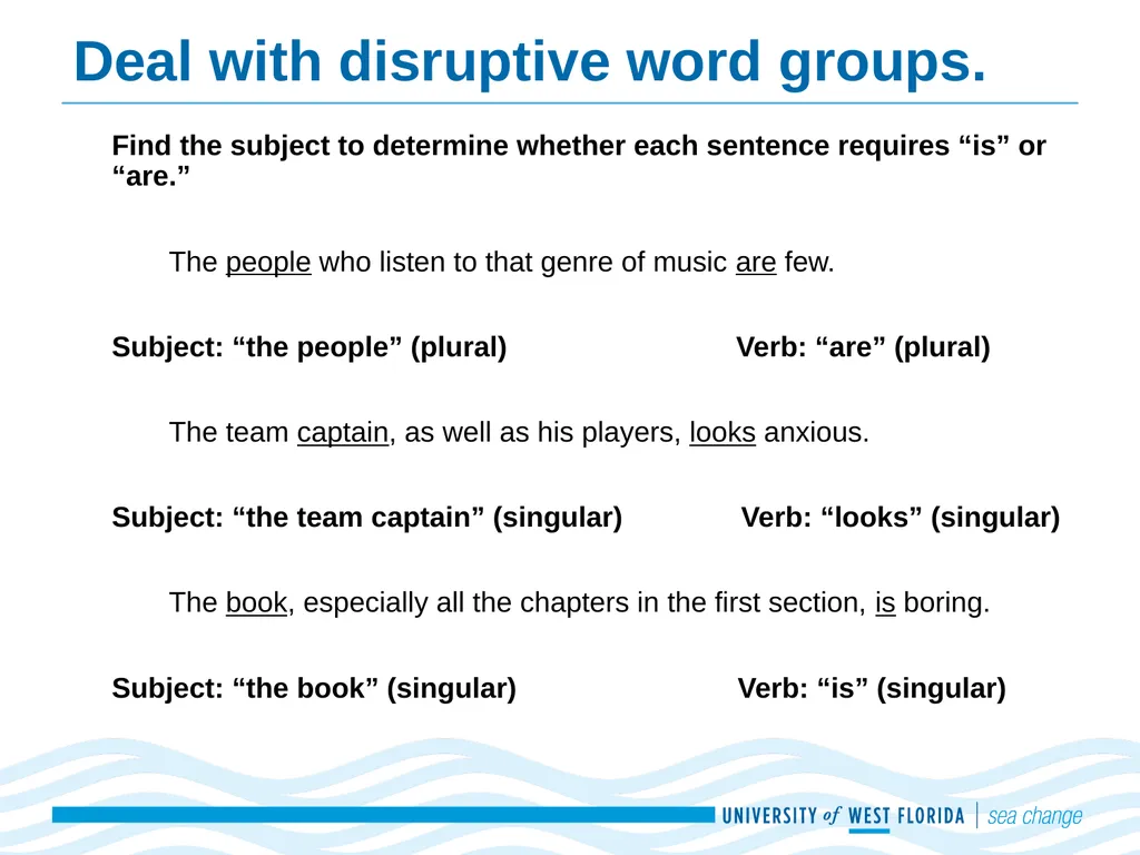 Subject-Verb Agreement Adapted from Real Good - slide 4 of 20