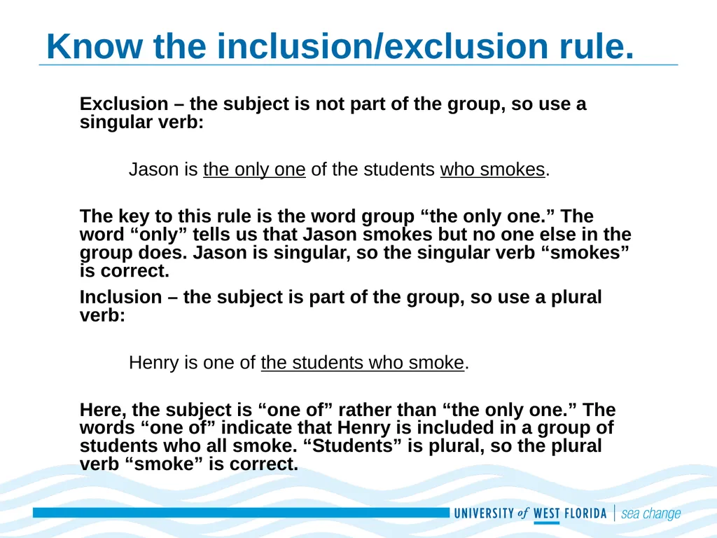 Subject-Verb Agreement Adapted from Real Good - slide 17 of 20