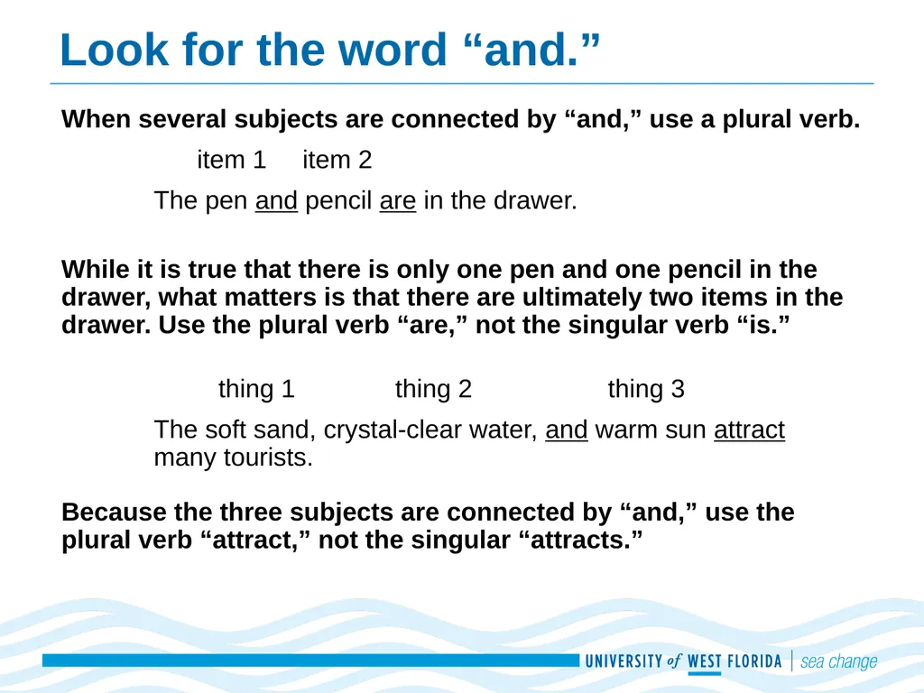 Subject-Verb Agreement Adapted from Real Good - slide 5 of 20