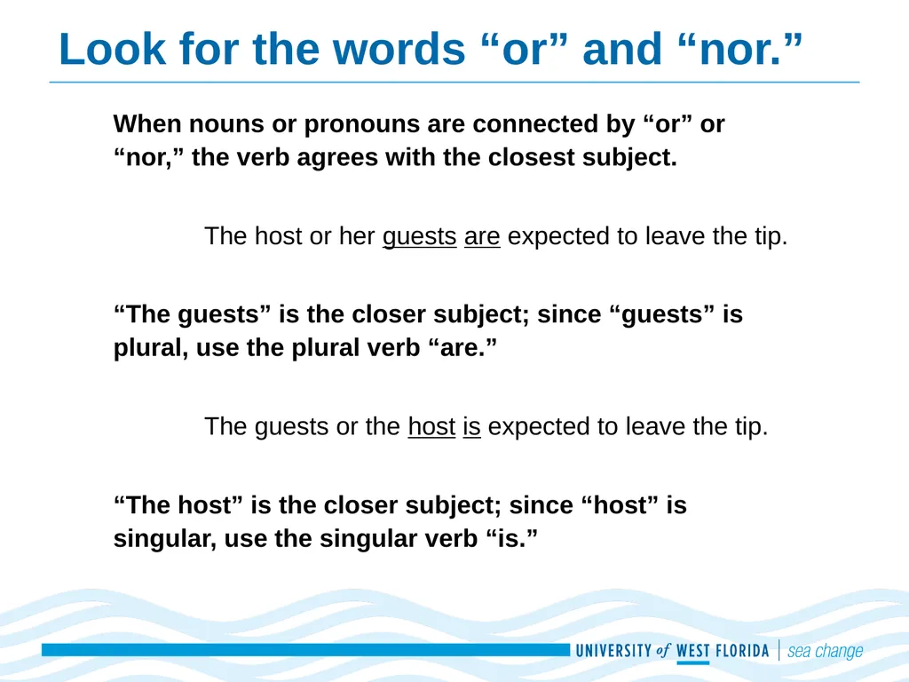 Subject-Verb Agreement Adapted from Real Good - slide 6 of 20