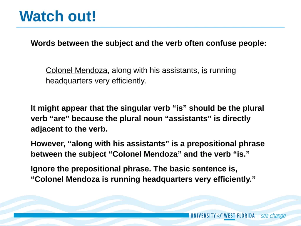 Subject-Verb Agreement Adapted from Real Good - slide 3 of 20