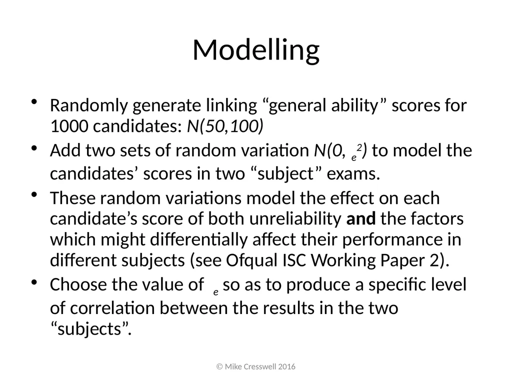 Putting subject comparability “right” is not - slide 5 of 13