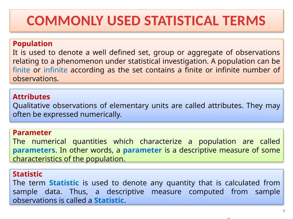 Statistics – AN INTRODUCTION RAKESH GOEL - slide 9 of 11