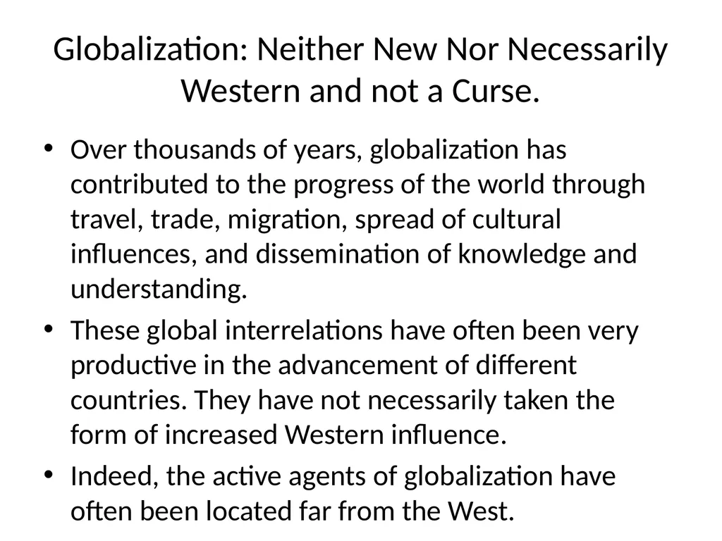 Pro-Globalization Vs Anti-globalization Those who - slide 3 of 9