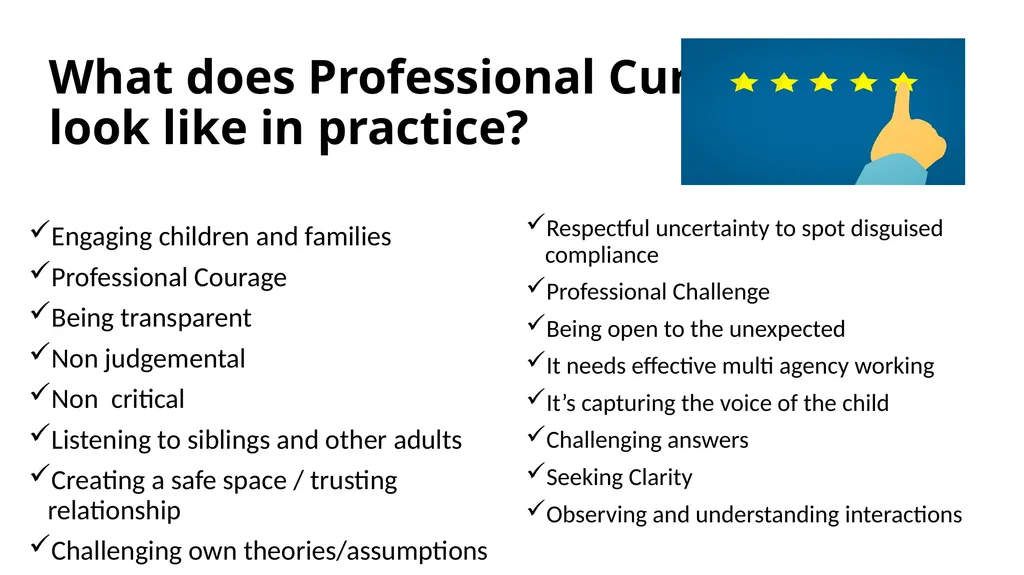Professional Curiosity 7-minute slides What does - slide 2 of 5