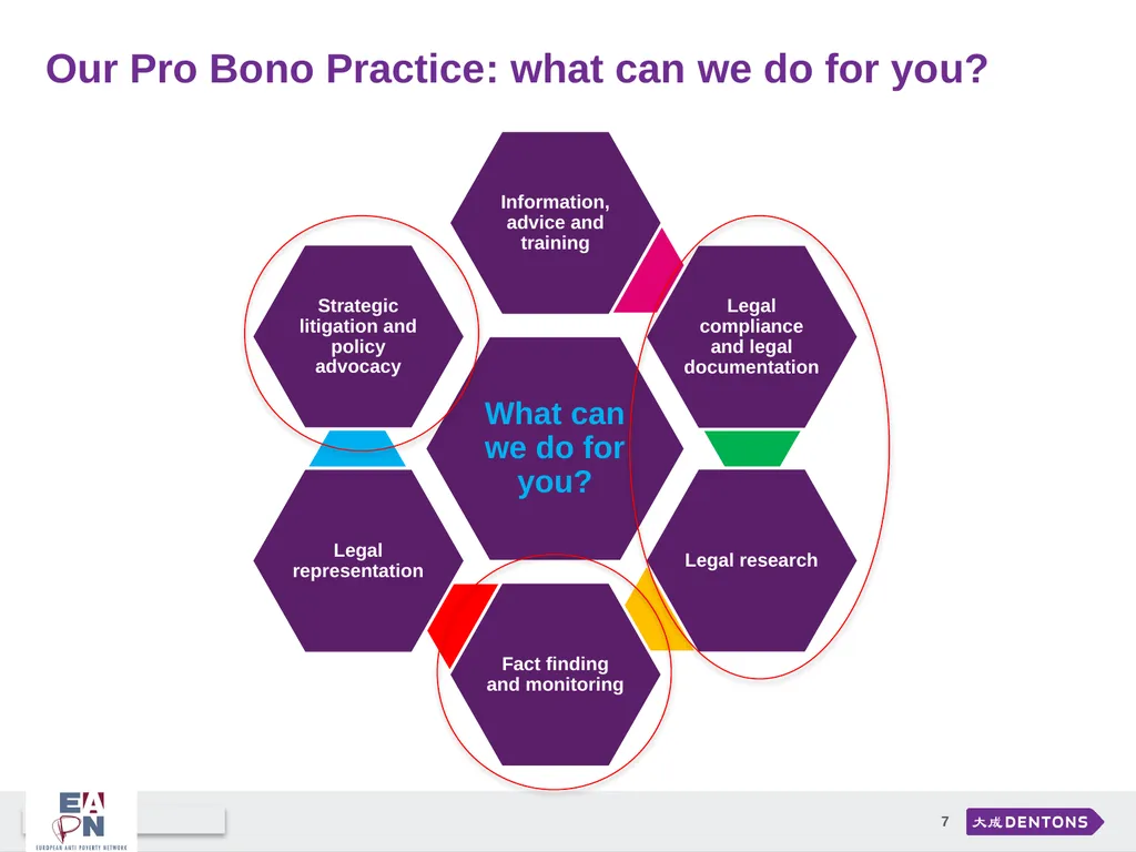 Dentons Pro Bono Practice Working with EAPN and - slide 7 of 8