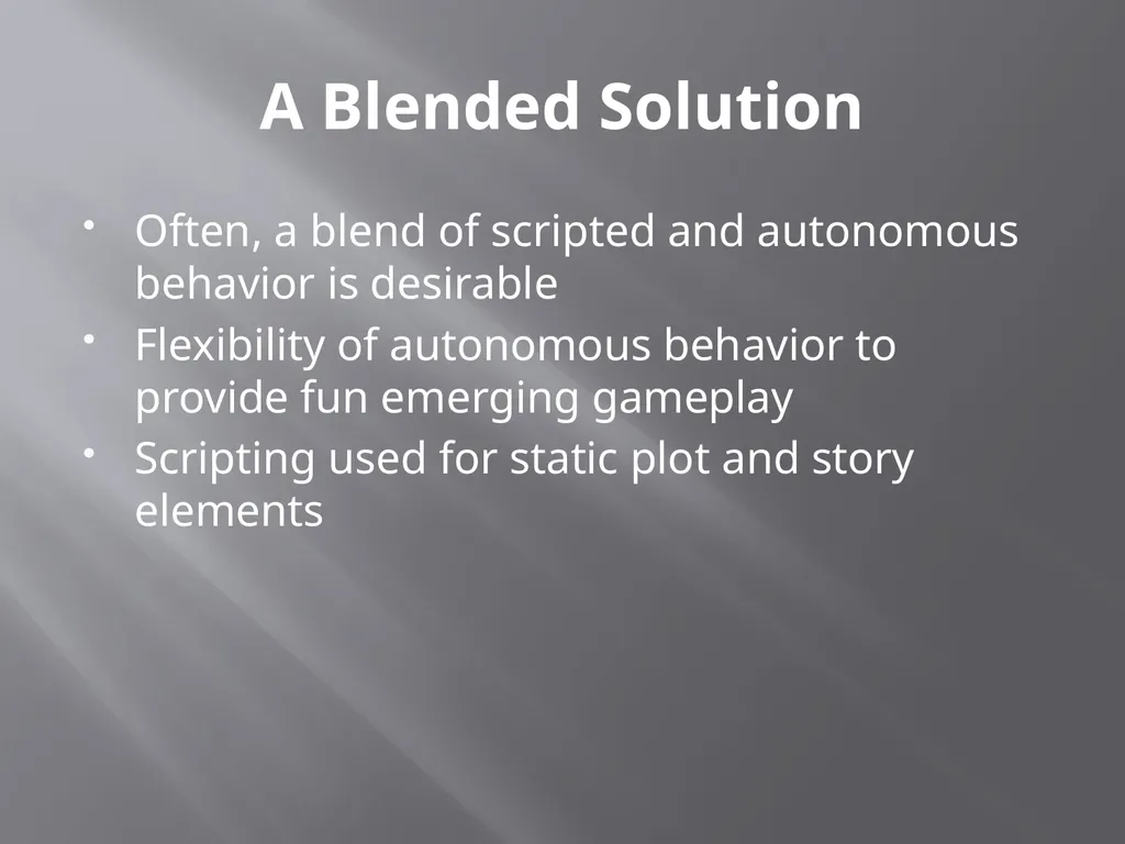 NPC Behavior Jonathan Ziegler AI Game Programming - slide 25 of 37