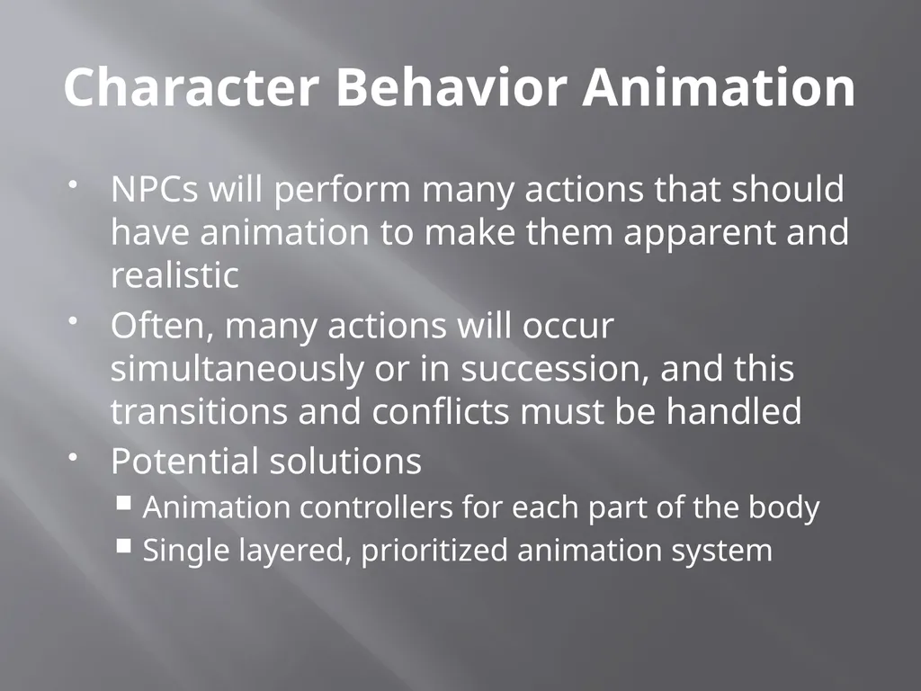 NPC Behavior Jonathan Ziegler AI Game Programming - slide 30 of 37
