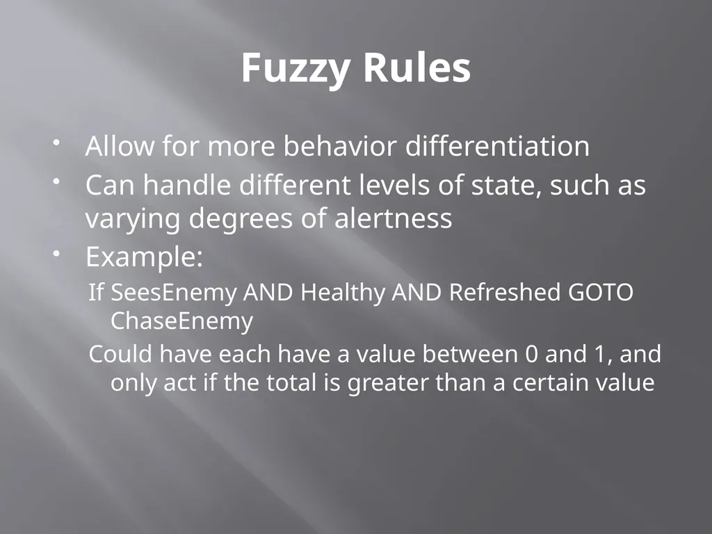 NPC Behavior Jonathan Ziegler AI Game Programming - slide 18 of 37