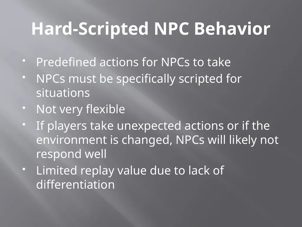 NPC Behavior Jonathan Ziegler AI Game Programming - slide 11 of 37