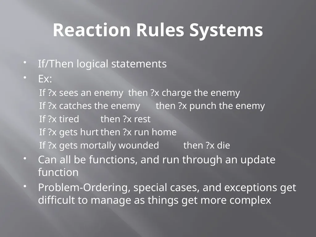 NPC Behavior Jonathan Ziegler AI Game Programming - slide 14 of 37