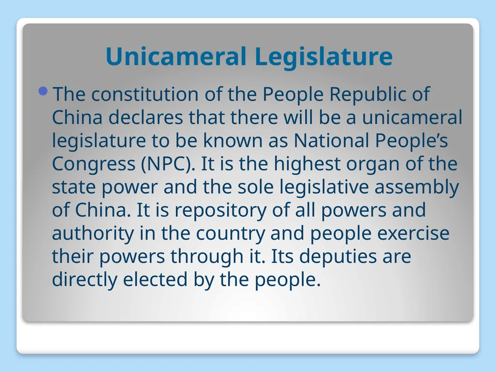 CONSTITUTION OF CHINA FEATURES Ms. Ushus Mol E U - slide 9 of 13