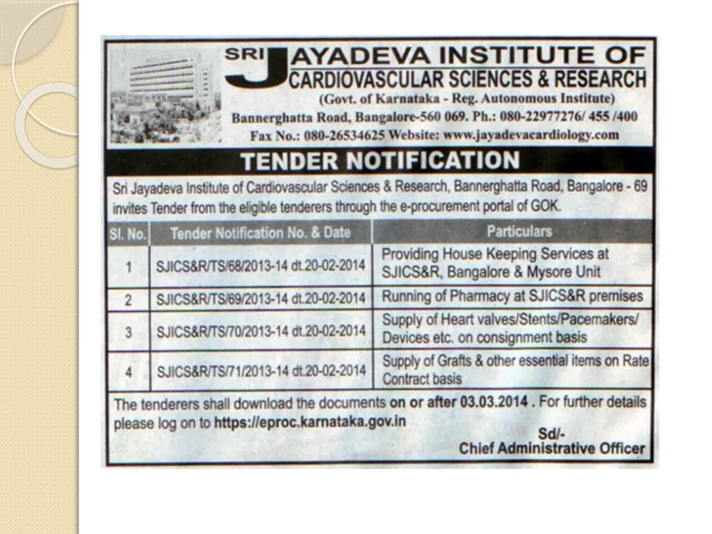 Module 2 TENDER AND ITS PROCESS Subject Name: - slide 20 of 25