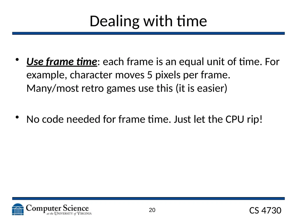 Game Architecture CS 4730 – Computer Game Design - slide 20 of 27