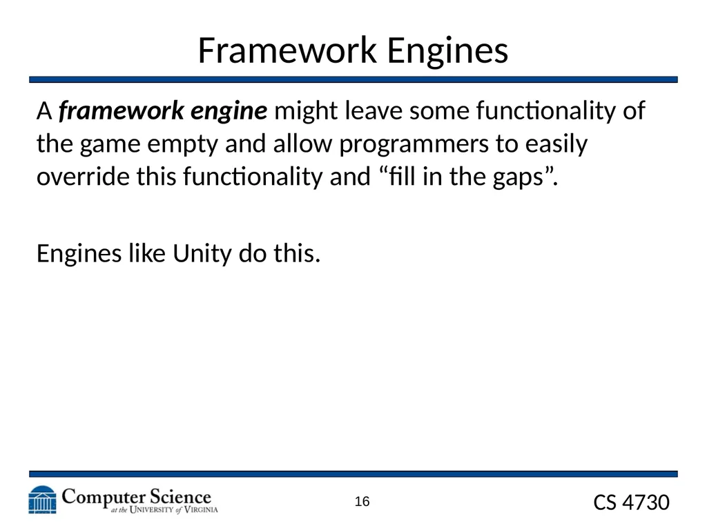 Game Architecture CS 4730 – Computer Game Design - slide 16 of 27