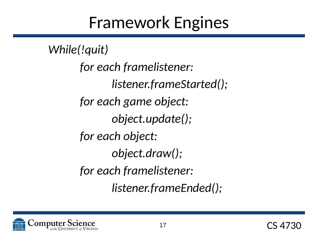 Game Architecture CS 4730 – Computer Game Design - slide 17 of 27