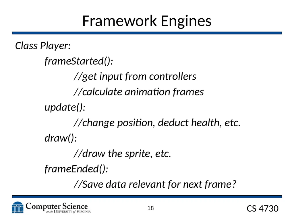 Game Architecture CS 4730 – Computer Game Design - slide 18 of 27