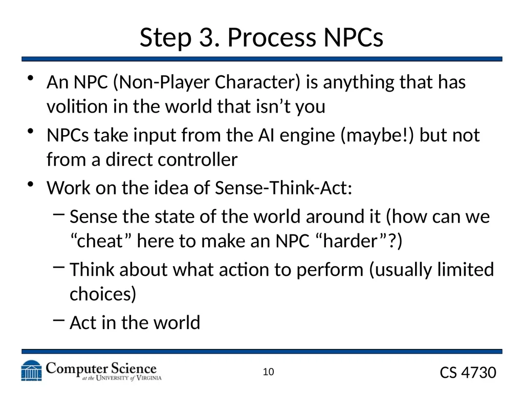 Game Architecture CS 4730 – Computer Game Design - slide 10 of 27
