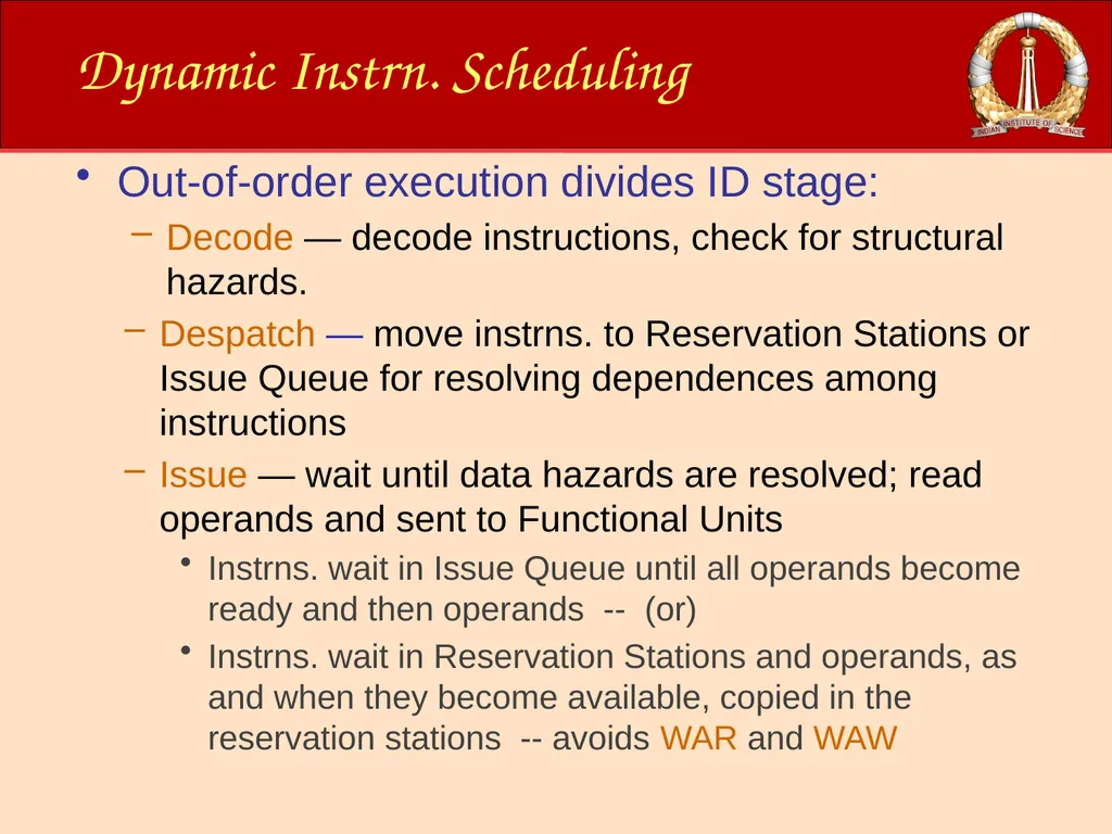 ACM-WS-2021 04 Jan. 2022 (C)RG@CSA,IISc Processor - slide 56 of 64