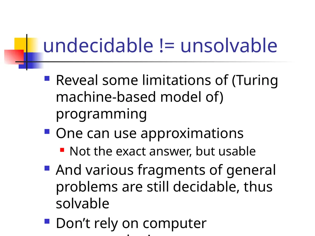 Mathematical foundation Formal Methods Foundation - slide 12 of 17