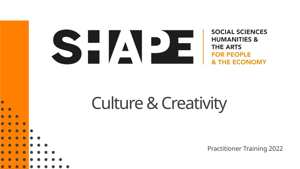 Culture & Creativity Practitioner Training 2022 02 - slide 1 of 11