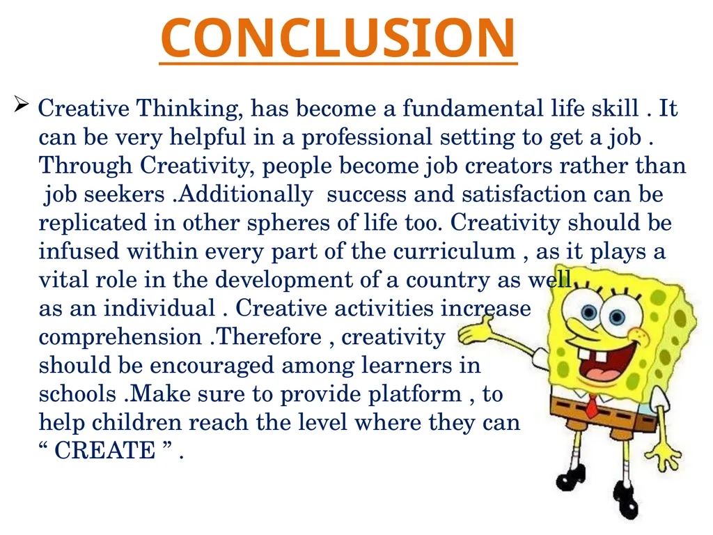 CREATIVE CHILDREN INTRODUCTION OF CREATIVITY - slide 16 of 18