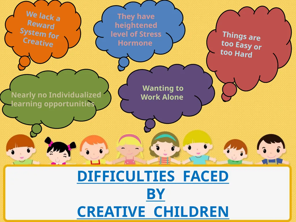 CREATIVE CHILDREN INTRODUCTION OF CREATIVITY - slide 11 of 18