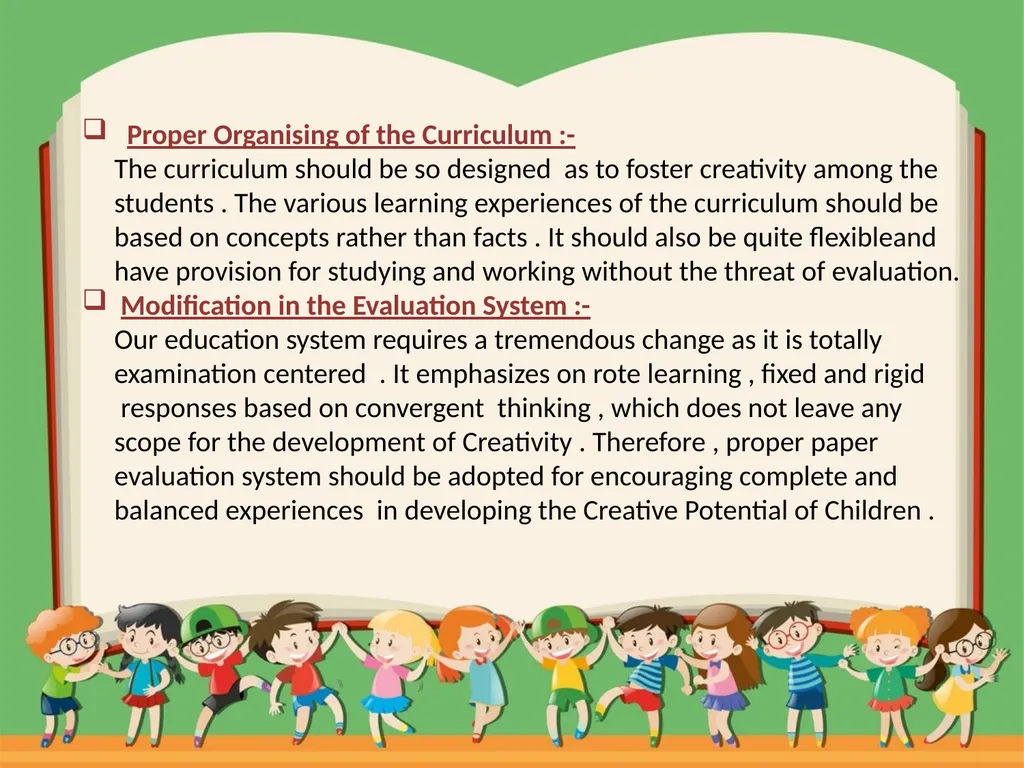 CREATIVE CHILDREN INTRODUCTION OF CREATIVITY - slide 14 of 18