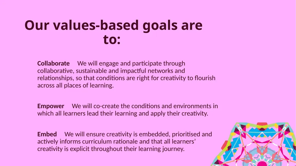 A fresh look at Scotland’s Creative Learning Plan - slide 9 of 9